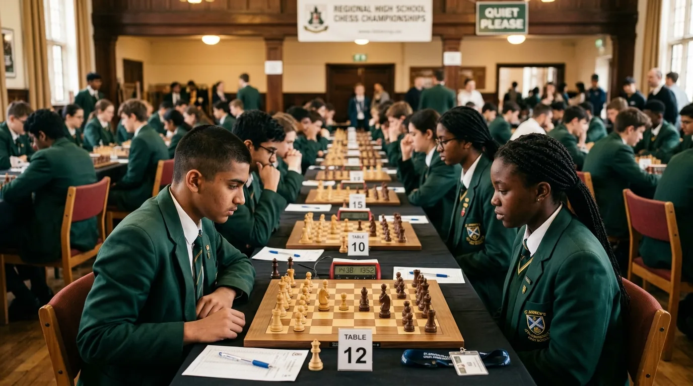 Whetstone students competing at a chess tournament