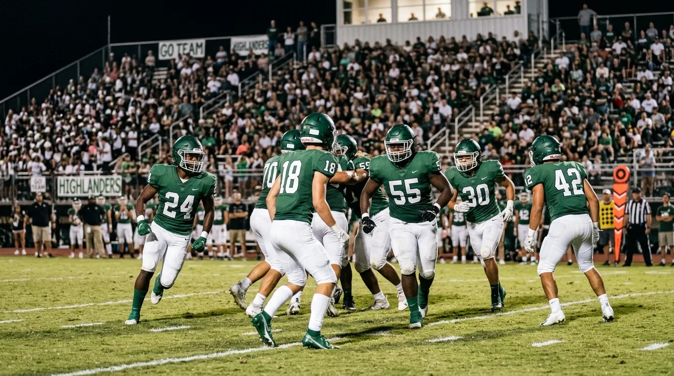 Whetstone football under Friday night lights
